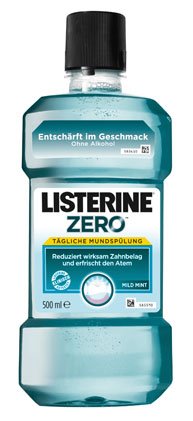 Listerine Zero Mild Mint, Mundspülung ohne Alkohol - 500ml -