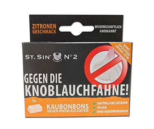 ST. SIN N°2 Schachtel mit 5 Kaubonbons gegen KNOBLAUCHGERUCH - 1